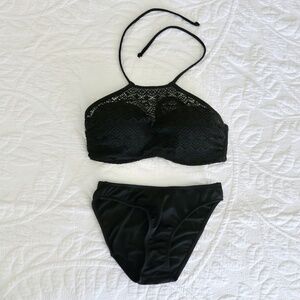 Venus Black Two-Piece Swimsuit